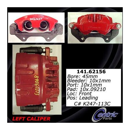 Centric Semi-Loaded Brake Caliper, Parts, 141.62155 141.62155